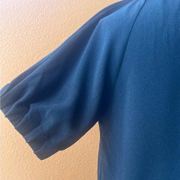 OAK Classic High Neck Crepe Black Blouse Size Small EUC! - Picture 4 of 7